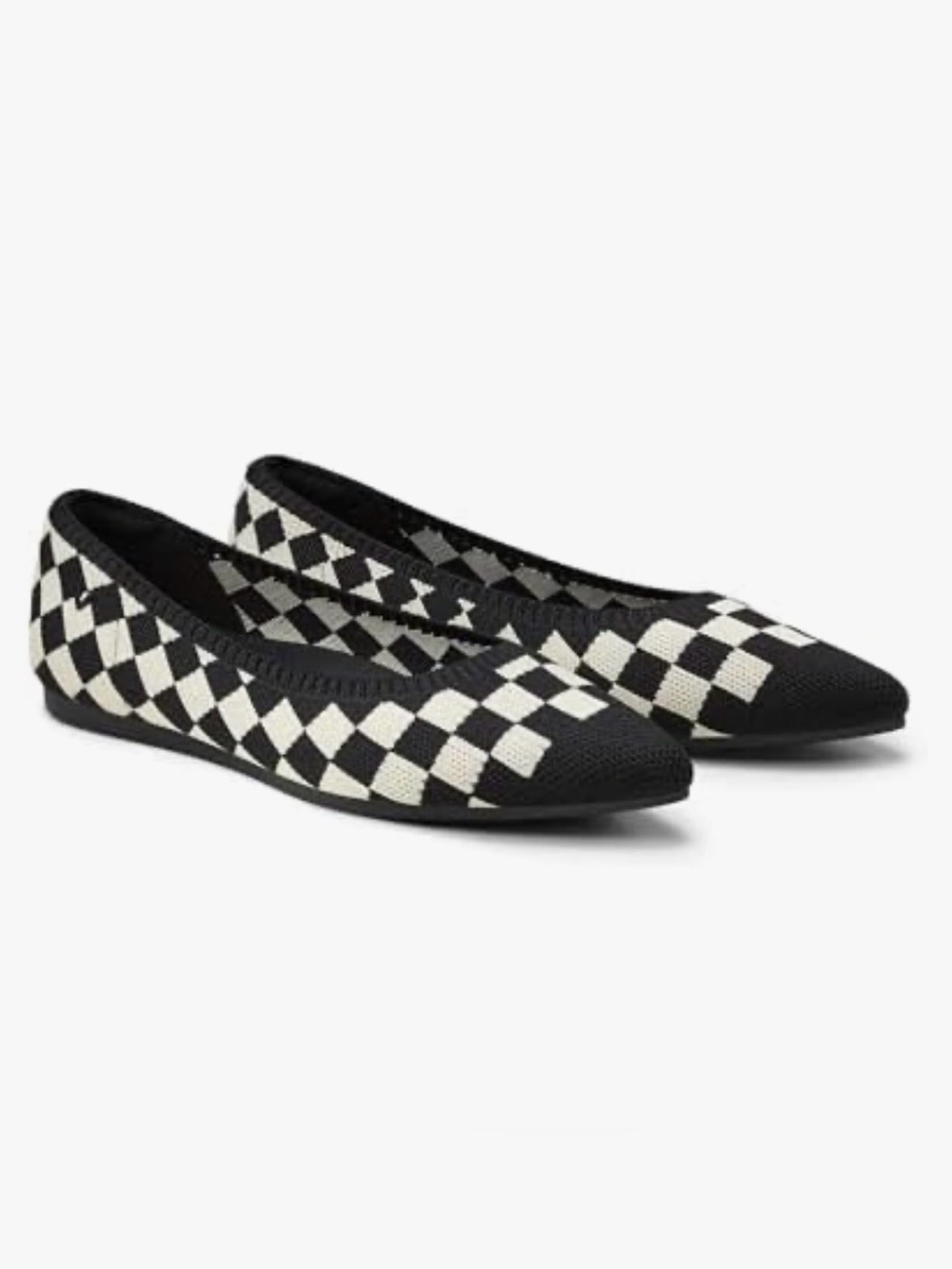 Vivaia Pointed Toe Ballet Flats Aria 5º  Checker Classic Timeless Comfort Size 9